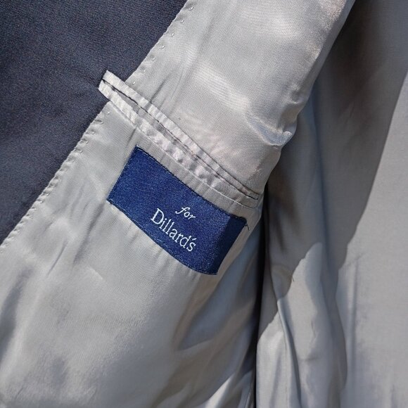 HART SCHAFFNER MARX Jacket Mens 50R Navy Blue Blazer Coat Bronze Buttons Vintage - Picture 9 of 16